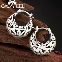 GAGAFEEL, серебряные серьги-кольца с цветами для женщин, 925 пробы, серебряные женские серьги, тайские серебряные ювелирные изделия высокого качества
