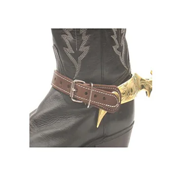 

Riding Spurs Leather Strap Horse Riding Antique Western Hand Carved Spur Decorative Riding Boots Horse Racing Equipment Cavalo