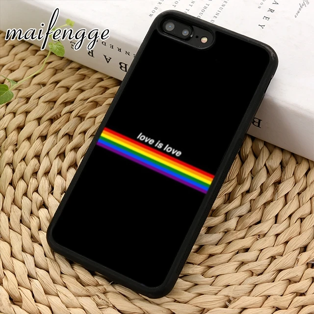 

maifengge LGBT Rainbow Gay Pride One Love phone Case cover For iPhone 6 6S 7 8 X XR XS max 5 5S SE Samsung S6 S7 edge S8 S9 Plus