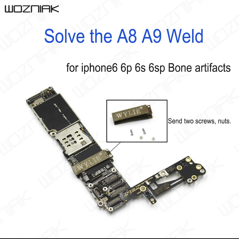 Возняк A8 A9 процессор фиксированная рамка решить неполный сварки для iPhone 6 6P 6S 6SP скелет кости артефакт клип телефон ремонт инструмент