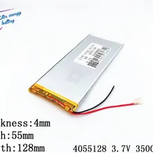 Литиевая батарея 4055128 3,7 V 3500 mAh полимерные литиевые батареи для планшета, универсальное Цифровое зарядное устройство