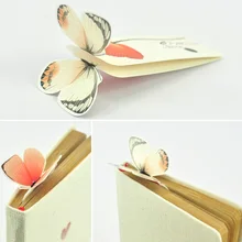 2 PCS Bookmark Butterfly Style Teacher’s Gift Book Marker Stationery Gift Realistic Cute Kawaii Cartoon 3d Bookmark