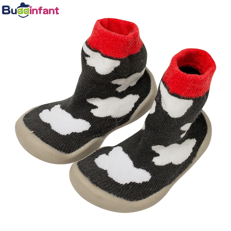 Calcetines para niños y bebés, calcetines para abrigo antideslizante, calcetines de invierno con de goma nacidos, calcetines para caminar para niños pequeños, zapatillas de felpa|Medias| - AliExpress