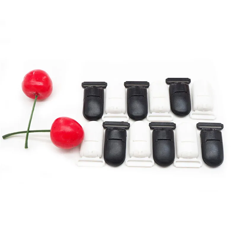 

Chenkai 50PCS 20mm Baby Pacifier Clip Transparent Pacifier Clip Soother Holder For DIY Baby Plastic Clip Pacifier Nipples Holder