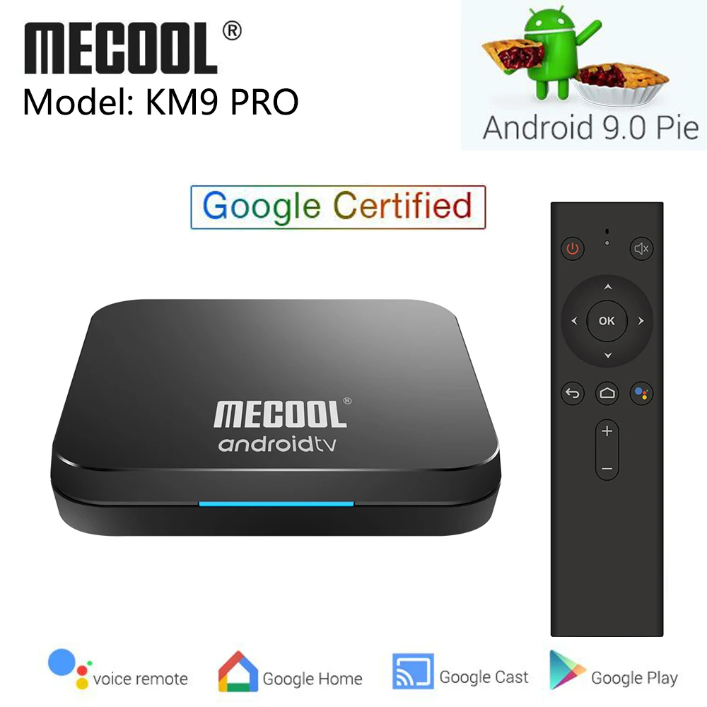 

KM9 PRO ATV Androidtv 9.0 DDR4 4GB RAM 32GB ROM Amlogic S905X2 Smart Android 9.0 TV Box 2.4G 5G WiFi BT4.0 4K HD Set Top Box