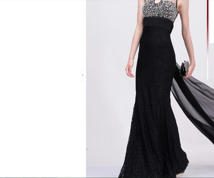 MJ472 длинное вечернее платье модное кружевное платье