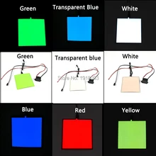 EL панель EL лист с DC-12V устойчивый на инверторе без сигар 6 цветов Выберите новое освещение для украшения автомобиля
