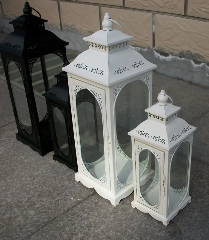 Ivory Hurricane lantern garden lamp yard lamp floor lamp standard lamp 1-009