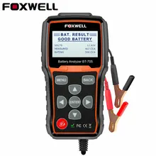 Foxwell BT705 12 В 24 в автомобильный тестер аккумуляторной батареи система диагностический анализатор инструмент обычный затопленный AGM гель тип автомобильный Грузовик анализатор батареи