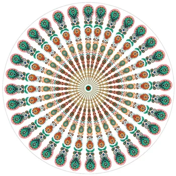 

Peacock Feathers Floral Tapestry Beach Towel Bath Towel Picnic Cloth Yoga Mat Wall Hanging Decoration Cushion