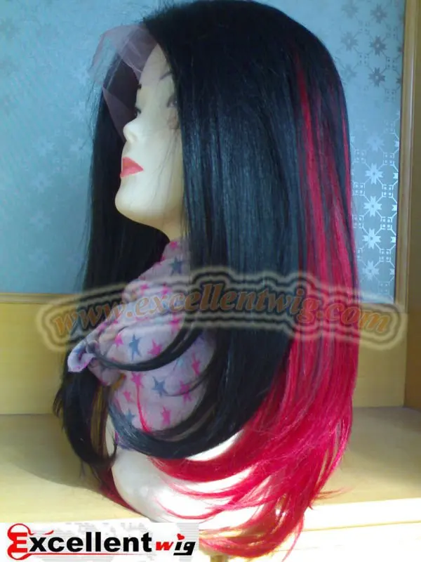 High heat resistant fiber kanekalon fiber Synthtic hair lace front wig