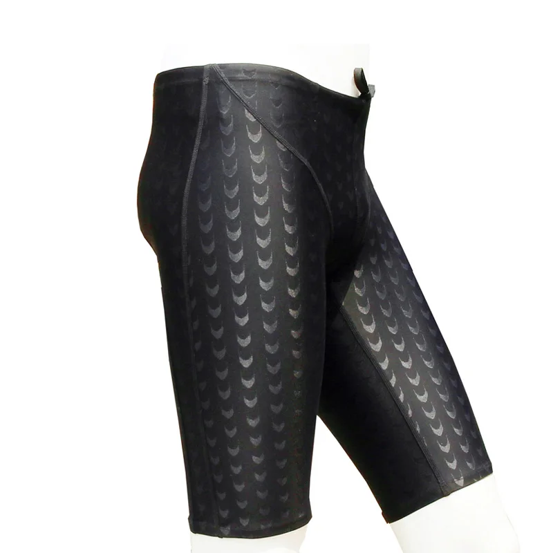 KEEP-DIVING-Professional-Men-Competitive-Swim-Trunks-Shark-Skin-Swimwear-Brand-Solid-Jammer-Swimsuit-Fifth-Pant