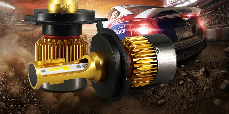 2 hlxg 2PCS Mini H4 Led H7 Light Bulbs For Cars HB3 9005 HB4 H8 H11 Automotive Led Fog Lights 72W 12000LM 6000K 8000K Source 12v