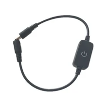LED strip touch dimmer brightness control led dimmer switch Black white DC Female & Male Plug For Single Color LED Strip Lamp