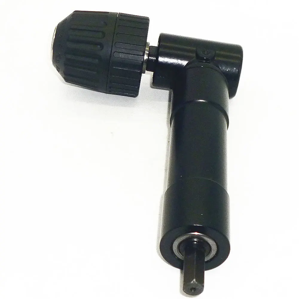 PEGASI 90 Degree 8mm Adjustable Hex Angle Driver Screwdriver Extension Socket Holder Adapter 0.8 10mm Keyless Chuck Drill Tool|angle driver