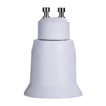 

High quality 5PCS GU10 to E27 led bulb lamp Base screw socket base Adapter Converter Flame Retardant #LO