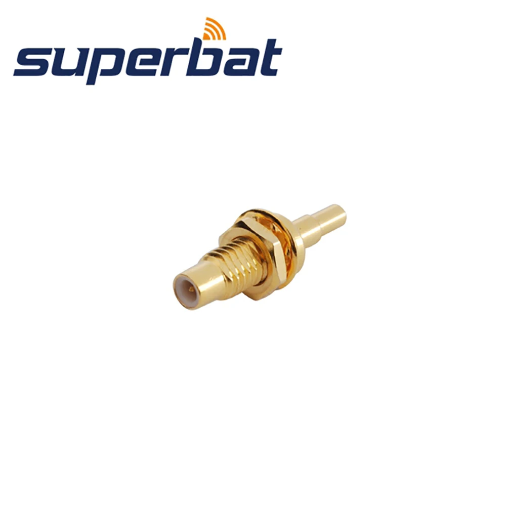 Superbat 50 Ohm SMC Jack женский прямой прижим соединитель для крепления кабеля 1.13mm1.37mm