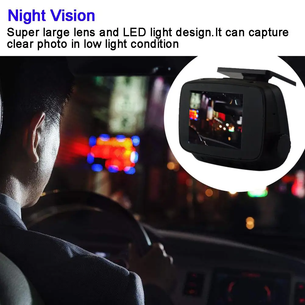  20 Zoll 1080 P HD Display Fahren Recorder Auto DVR Kamera Wasserdichte Anti Nebel Radar Detektor mu