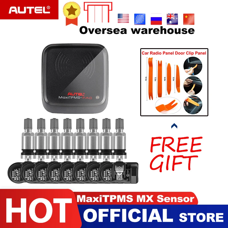 

Autel MaxiTPMS PAD programmer Tire Pressure programming TPMS Sensor MX-Sensor 433 315MHz Mx Sensor autel TPMS tool for TS601