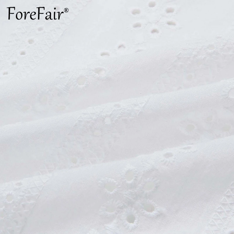 Forefair Женский комплект 2 шт. летний белый хлопковый 2018 сексуальный укороченный топ