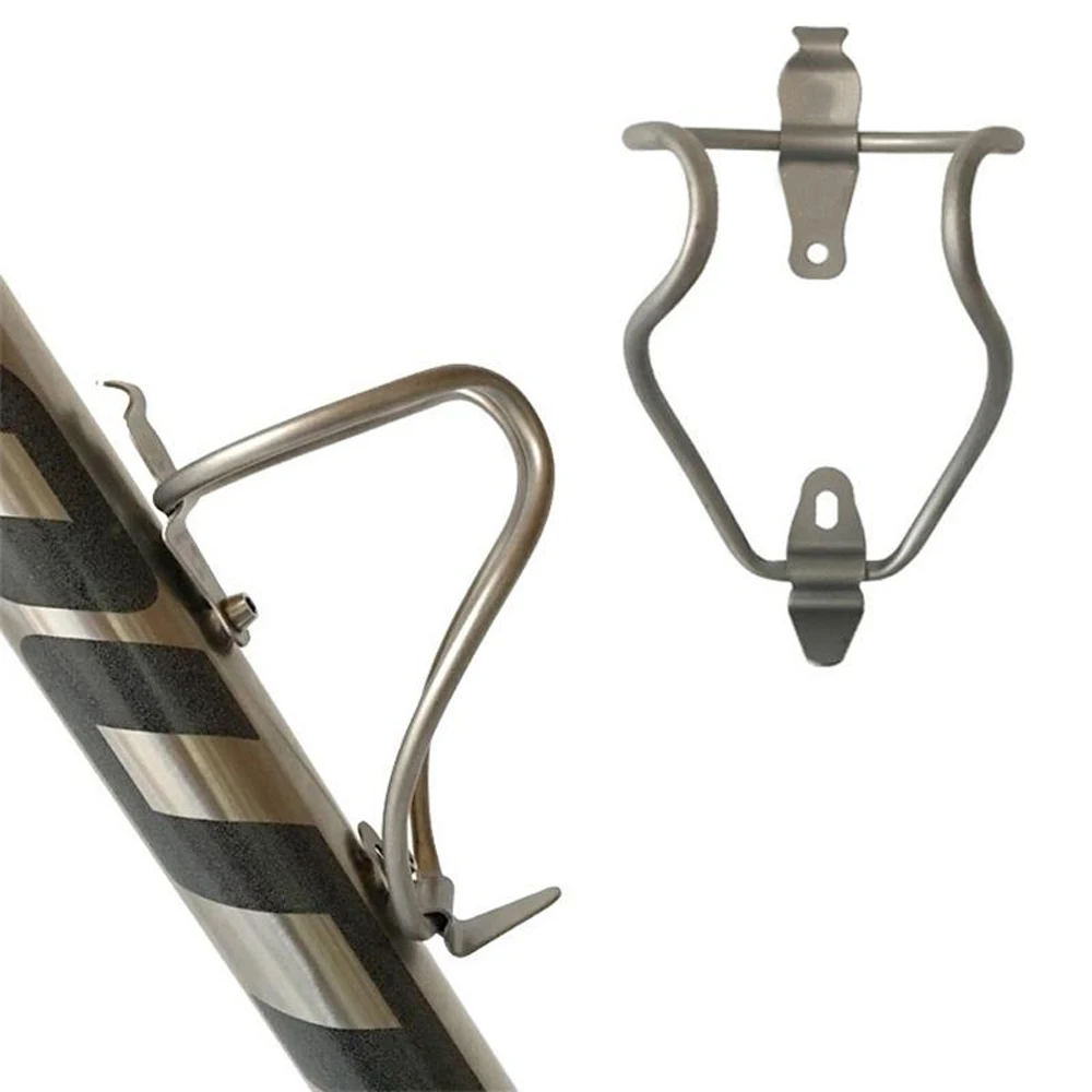 MTB mountain bike Ti Titanium outdoor Bicycle Bottle Cage Holder Riding Race Hollow Tube Durable
