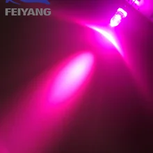 100 шт./лот 5 мм розовый круглый прозрачный супер яркий светильник, светодиодный светодиод