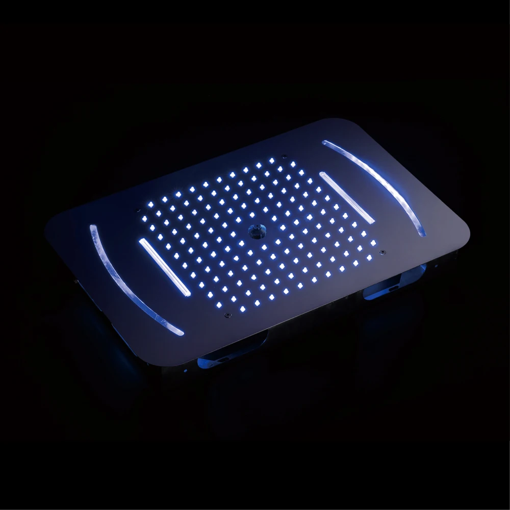 Big Misty Massage Shower Head Ceiling LED Light Bathroom Remote Control LED Color Shower Waterfall Rainfall Showers 580*380mm Big Misty Massage Shower Head Ceiling LED Light Bathroom Remote Control LED Color Shower Waterfall Rainfall Showers 580*380mm