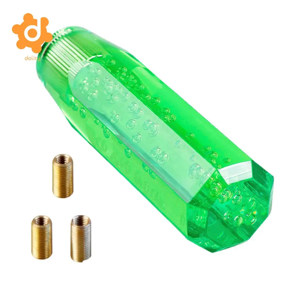 dolity Transparent Gear shift knob Crystal Bubble Shift Knob Manual Fitment 