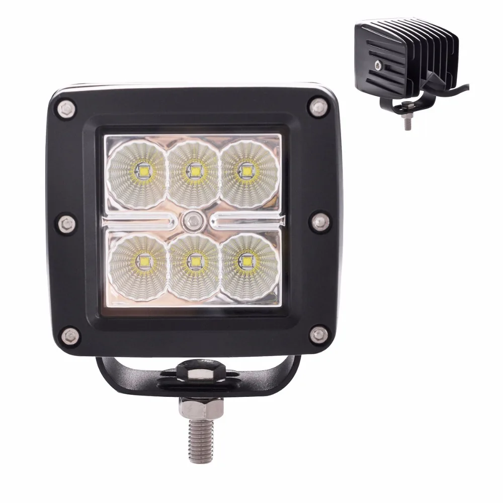 LED Cube Light 3&quot Inch 18W 12V 24V With US CREE Chip Pod Fog Lamp For Truck 4x4 Offroad Cars SUV ATV Auto Accessories | Автомобили и