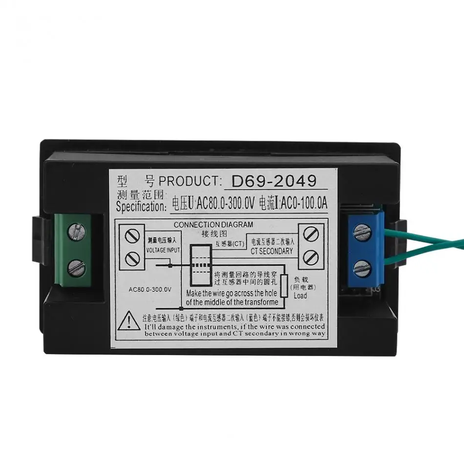 4 в 1 AC 80-300V 100A Цифровой вольтметр измеритель напряжения Амперметр Вольт Ампер мощность кВт-ч метр ЖК-дисплей экран 0-45000W тестер данных