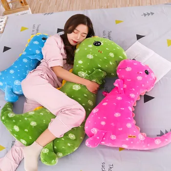 

90cm 125cm Huge Size Dinosaur Plush Pillow Lovely Animal Plush Toy Gift for Girls Christmas Gift Sleepping Cushion doll