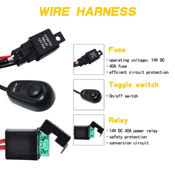 

Power Switch Relay Fuse Remote Control Wiring Harness Wiring Harness Switch 2LED