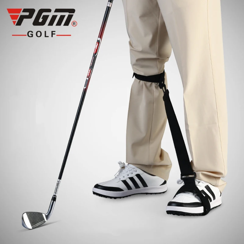 PGM Golf Standing Posture Corrector Black Nylon Adjustable Feet Fixation Beginner Training Accessories Free Shipping | Спорт и