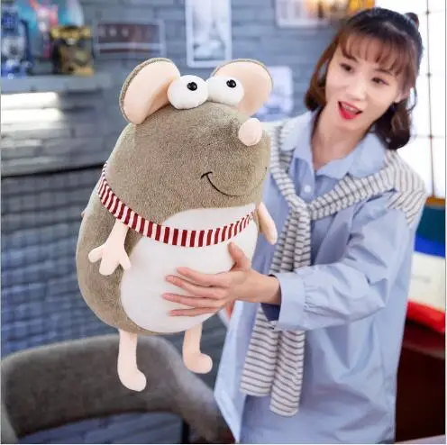 

WYZHY New big eyes cute mouse plush toy doll cute cute must have lazy pillow to send boys and girls holiday gifts 20CM