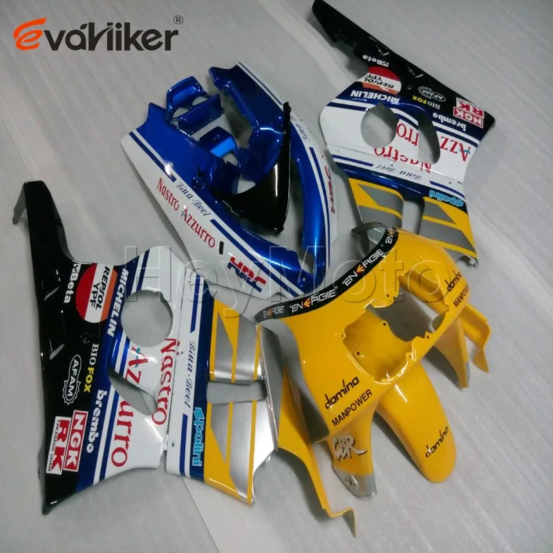 Капот мотоцикла на заказ для CBR400RR NC29 1990 1991 1992 1993 1994 ABS пластиковые мотоциклетные Обтекатели 5 подарков+ красный белый H2 - Цвет: C