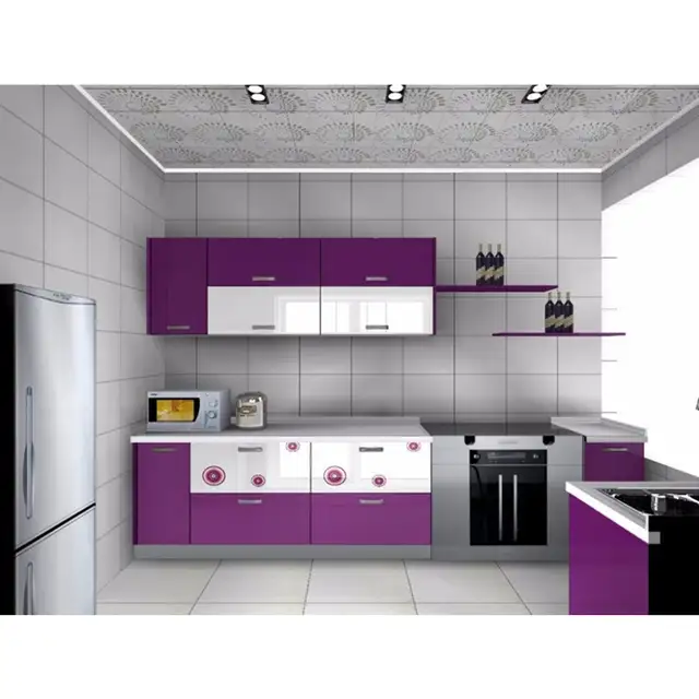 Modern Purple Kitchen Cabinet In Kitchen Cabinets From Home