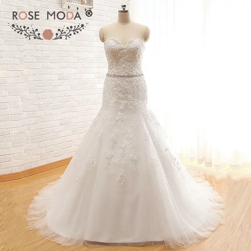 plus size trumpet wedding dress