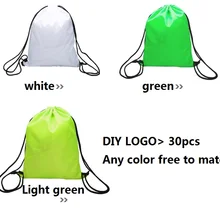 [4Y4A] 100 шт/Партия DIY логотип простые шнуры маленький рюкзак сумка Канцтовары для обучения сумка спортивная водонепроницаемая сумка