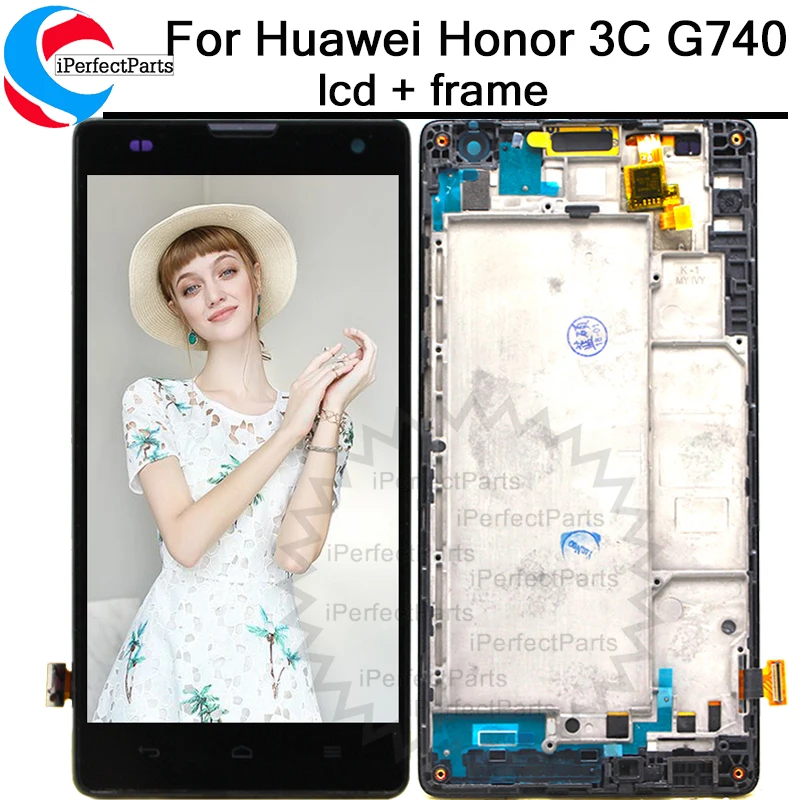 Для 5.0 &quotHuawei G740 Honor 3C h30 u10 t10 t00 l01 ЖК дисплей Дисплей Сенсорный экран планшета