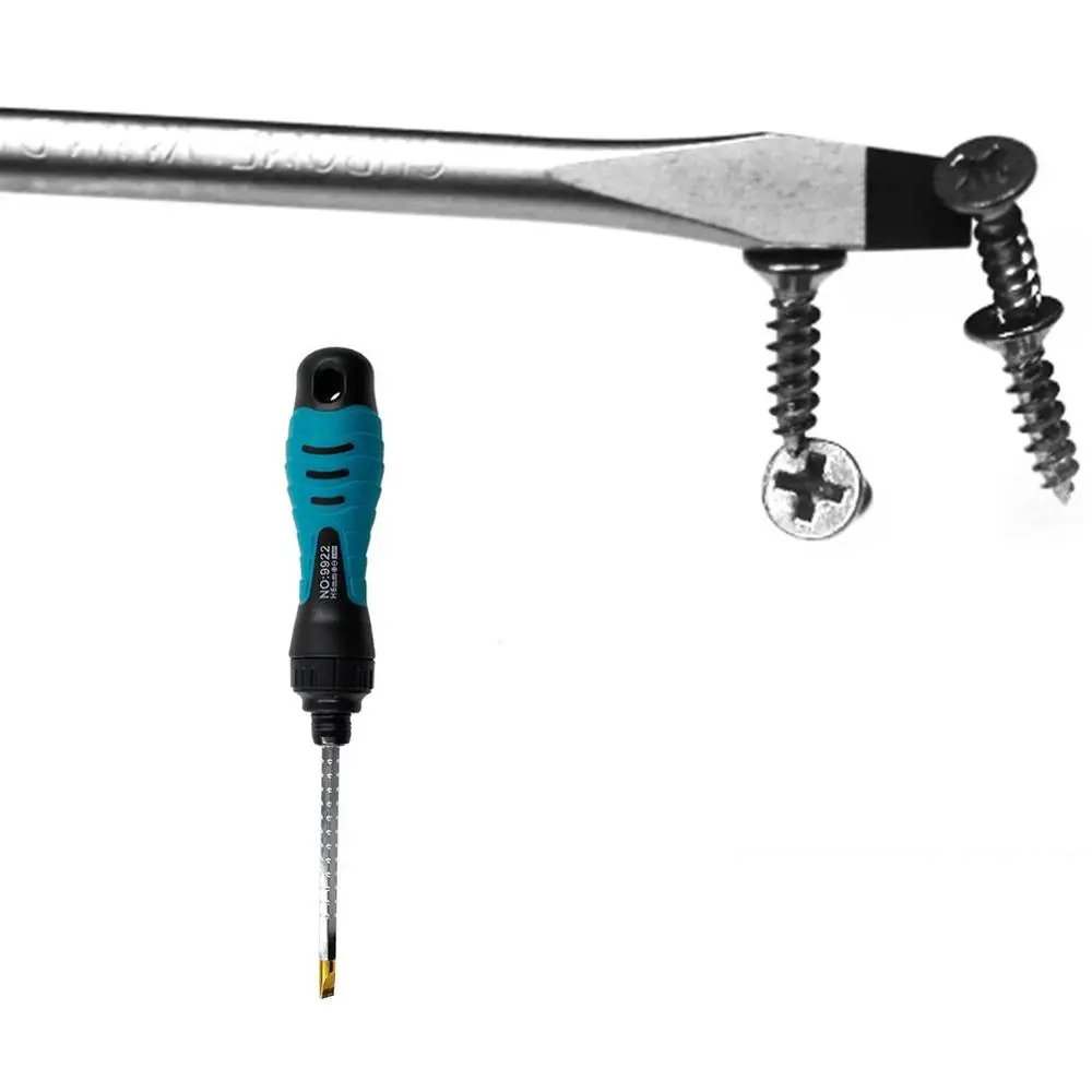 Ratchet Telescopic 2 Ways Screwdrivers Telescopic Dual Purpose Screwdriver Adjustable Magnetic Precision Repairing Tool