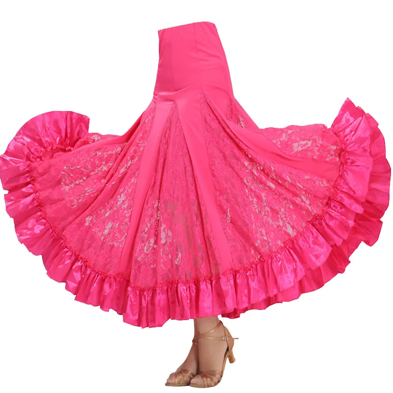 Women Ballroom Dance Skirt Modern Standard Waltz Competition Dance