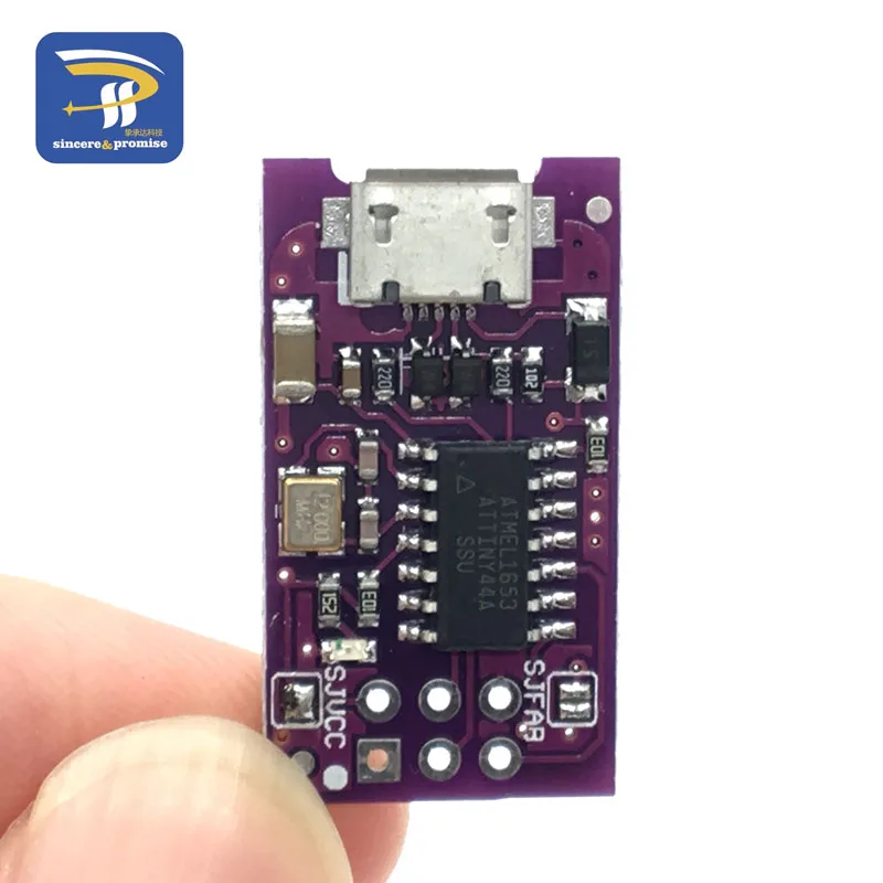 Миниатюрный программатор с Micro USB AVR ISP ATtiny44 ATTiny45 ATTiny85 модуль программатора USBTinyISP
