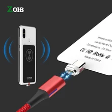 Qi магнитный беспроводной зарядный приемник USB кабель для iPhone Samsung Huawei двухрежимный беспроводной и QC3.0 проводной модуль быстрой зарядки