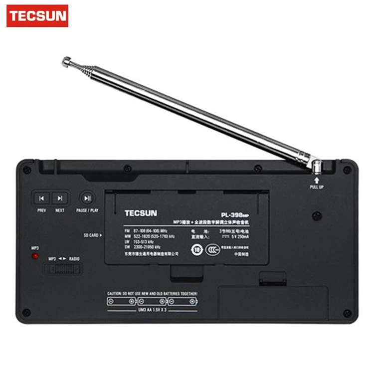 Tecsun PL-398MP радио DSP FM и MP3 плеер FM стерео/MW/SW/LW приемник SD карта двойной динамик портативный радио рекордер Y4132A