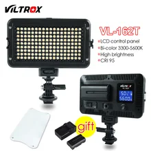 Viltrox 162 LED Video Studio свет ЖК-дисплей Панель Би-Цвет Затемнения + Батарея + Зарядное устройство для Canon Nikon Sony DSLR Камера видеокамера