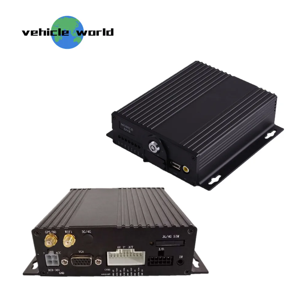 Мобильный видеорегистратор AHD 1080P с двумя SD картами 4Ch Wi Fi GPS для школьного