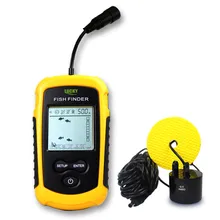 Portable fish finder depth sonar Sounder Alarm Transducer Fishfinder 0.7-100m fishing echo sounder with English Display