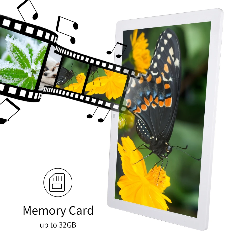 17 дюймов 1440*900 цифровая рамка для фотографий рамка большой экран Будильник плеер альбом дистанционное управление MP3 WMA аудио формат