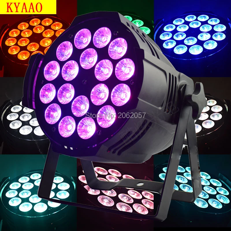 

New 2017 RGBW 4in1 par light 18*12W DJ disco DMX professional stage light club wallwash lighting