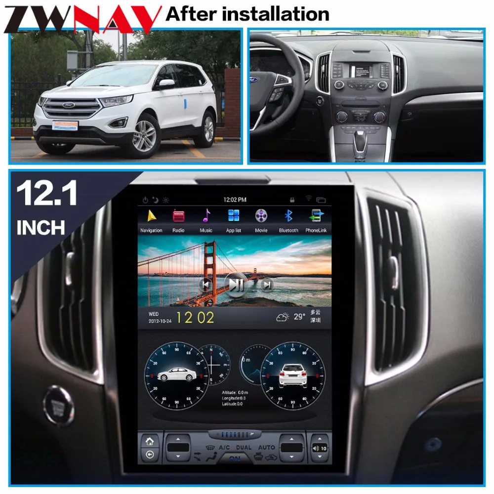 Тесла стиль большой экран Android 7,1 автомобильный мультимедийный плеер головное устройство для Ford Edge GPS Радио стерео автомобиль без dvd